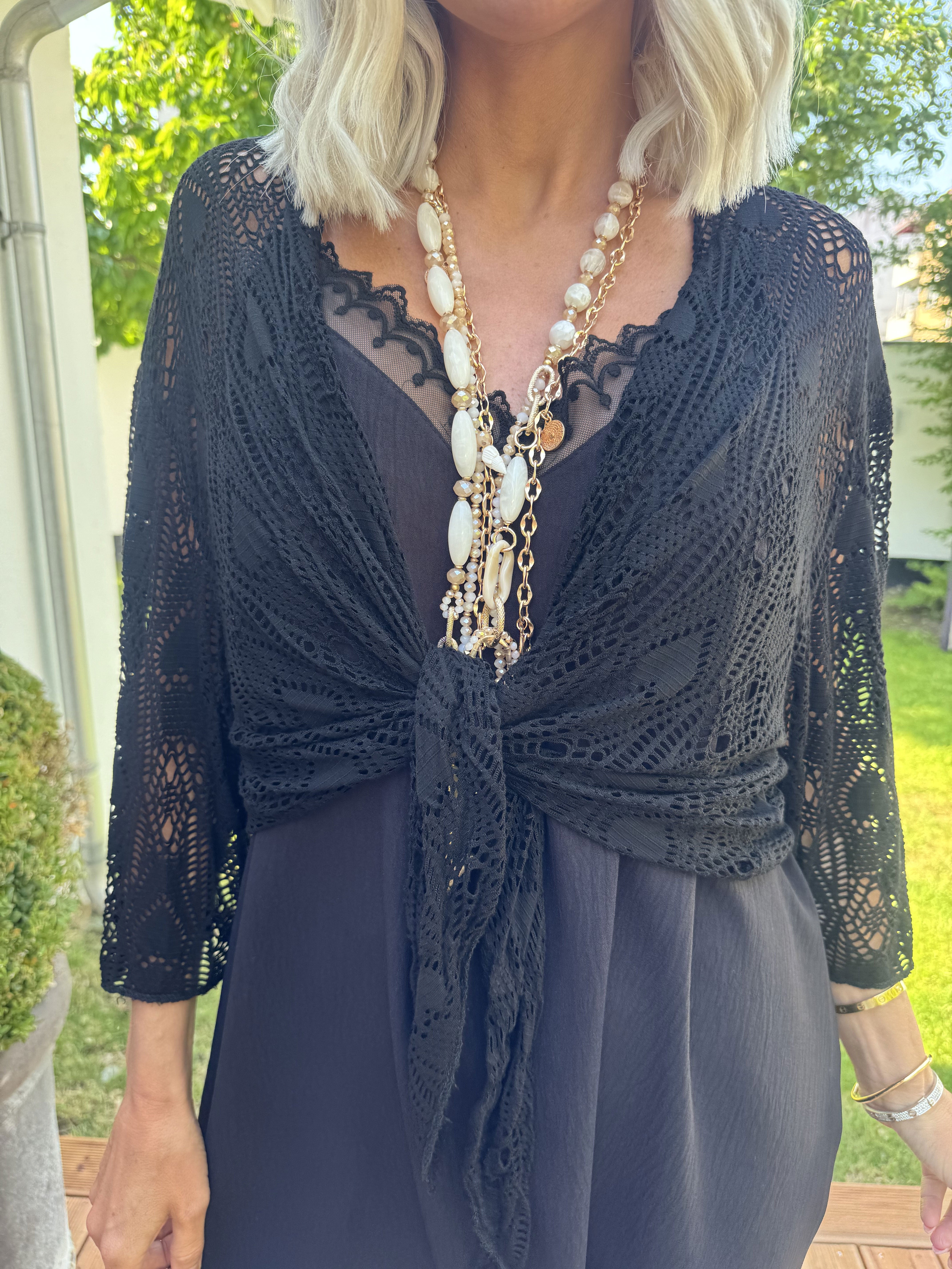 Castilla - Kort hæklet cardigan